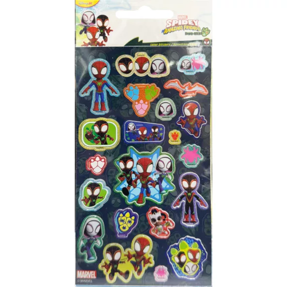 Pókember Spidey Dino hologrammos matrica szett Pókember Spidey Dino hologrammos matrica szett