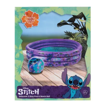   Disney Lilo és Stitch, A csillagkutya Hawaiian 3 gyűrűs gyerek medence és strandlabda szett