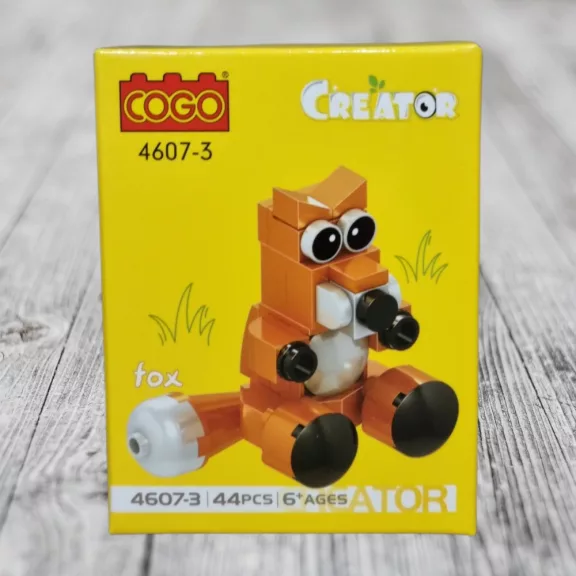 Cogo állatos építőkocka - Róka Cogo állatos építőkocka - Róka