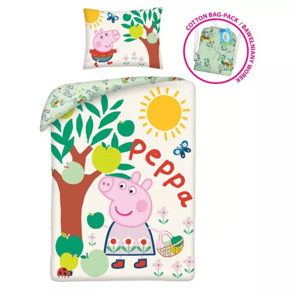 Peppa malac Tree ágyneműhuzat 140×200cm, 70×90 cm Peppa malac Tree ágyneműhuzat 140×200cm, 70×90 cm