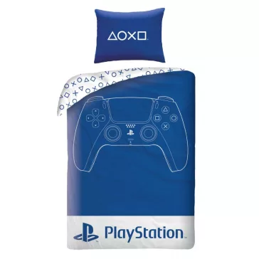   PlayStation Blue ágyneműhuzat 140×200cm, 70x90 cm microfibre