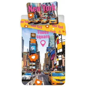 New York Times Square ágyneműhuzat 140×200cm, 70×90 cm