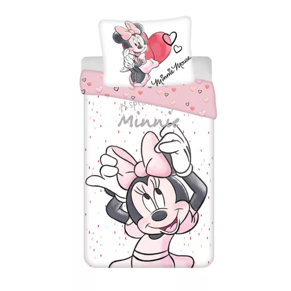 Disney Minnie White ágyneműhuzat 140×200cm, 70×90 cm Disney Minnie White ágyneműhuzat 140×200cm, 70×90 cm