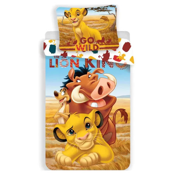 Disney Az Oroszlánkirály Pride Lands Trio ágyneműhuzat 140×200cm, 70×90 cm Disney Az Oroszlánkirály Pride Lands Trio ágyneműhuzat 140×200cm, 70×90 cm