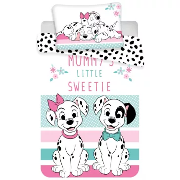   Disney 101 Kiskutya Sweetie gyerek, ovis ágyneműhuzat 100×135cm, 40×60 cm