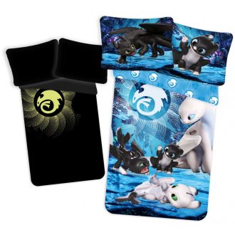   Így neveld a sárkányodat Babies sötétben világító ágyneműhuzat 140×200cm, 70×90 cm