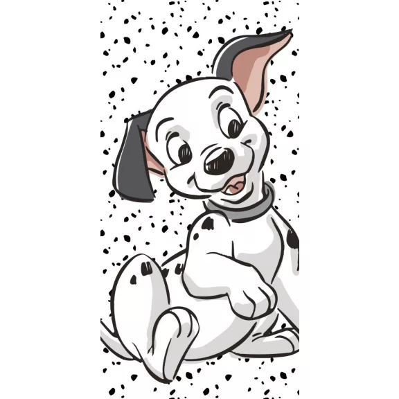 Disney 101 kiskutya White fürdőlepedő, strand törölköző 70x140cm Disney 101 kiskutya White fürdőlepedő, strand törölköző 70x140cm
