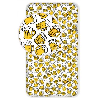 Sör Jug gumis lepedő 90x200 cm