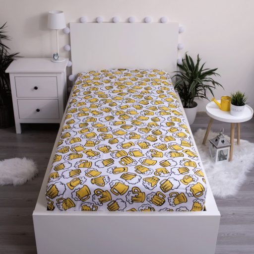 Sör Jug gumis lepedő 90x200 cm