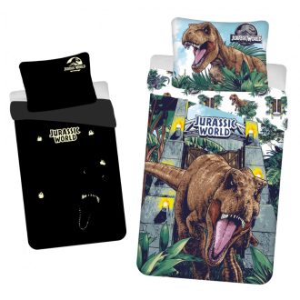   Jurassic World Roar sötétben világító ágyneműhuzat 140×200cm, 70x90 cm