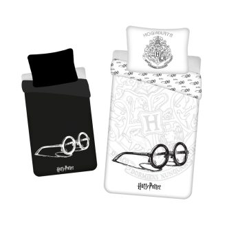  Harry Potter Glasses Sötétben világító ágyneműhuzat 140×200cm, 70×90 cm