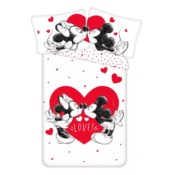 Disney Mickey, Minnie Love ágyneműhuzat 140×200cm, 70×90 cm Disney Mickey, Minnie Love ágyneműhuzat 140×200cm, 70×90 cm