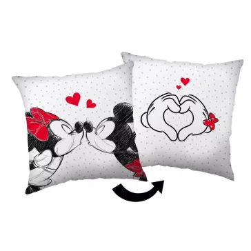 Disney Minnie, Mickey Love párna, díszpárna 40x40 cm
