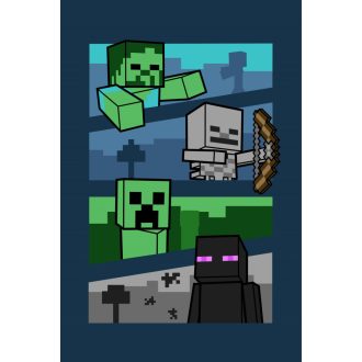 Minecraft Adventure polár takaró 100x150cm