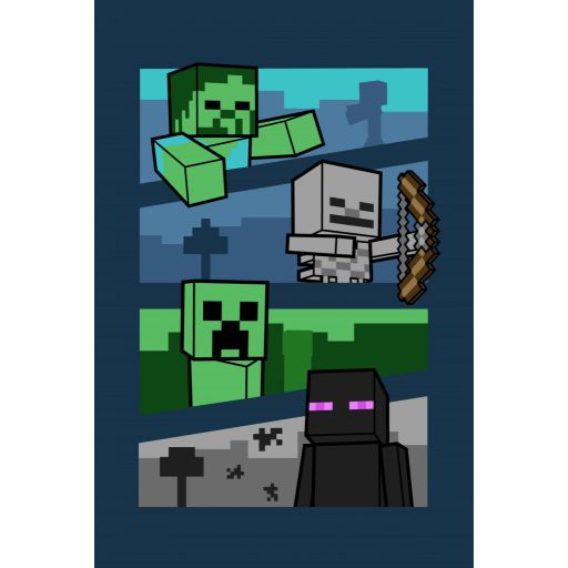 Minecraft Adventure polár takaró 100x150cm