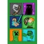 Minecraft Fight Badges szuper puha polár takaró 100*150cm