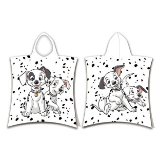   Disney 101 Kiskutya White strand törölköző poncsó 50x115cm