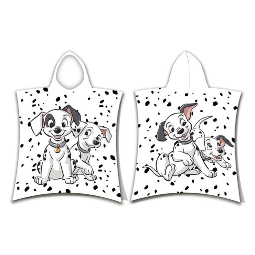 Disney 101 Kiskutya White strand törölköző poncsó 50x115cm
