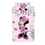 Disney Minnie Flowers gyerek, ovis ágyneműhuzat 100×135cm, 40×60 cm