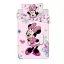 Disney Minnie Flowers gyerek, ovis ágyneműhuzat 100×135cm, 40×60 cm