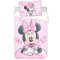 Disney Minnie Powder Pink gyerek, ovis ágyneműhuzat 100×135 cm, 40×60 cm