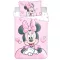 Disney Minnie Powder Pink gyerek, ovis ágyneműhuzat 100×135 cm, 40×60 cm
