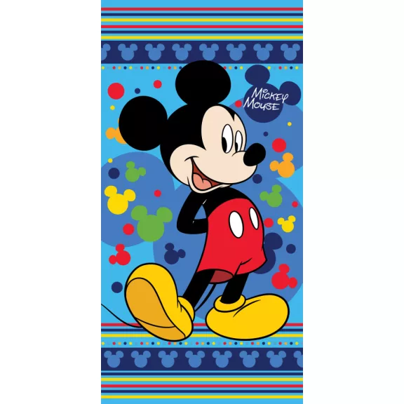 Disney Mickey Hello fürdőlepedő, strand törölköző 70x140cm Disney Mickey Hello fürdőlepedő, strand törölköző 70x140cm