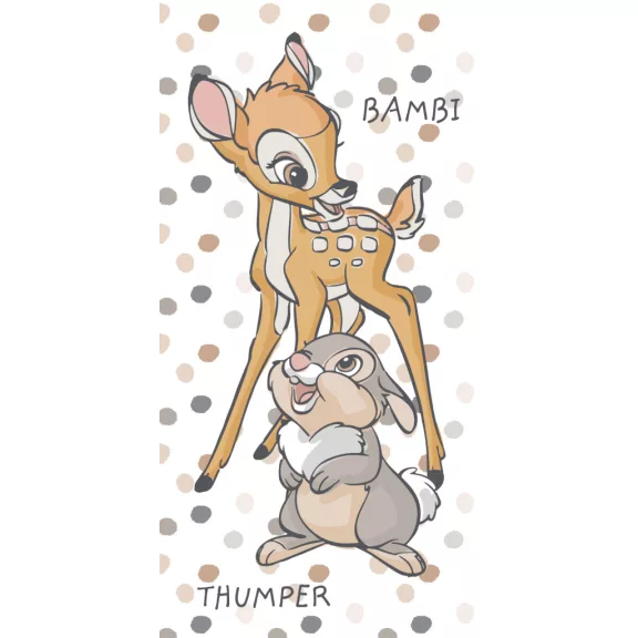 Disney Bambi, Dotty fürdőlepedő, strand törölköző 70x140cm Disney Bambi, Dotty fürdőlepedő, strand törölköző 70x140cm