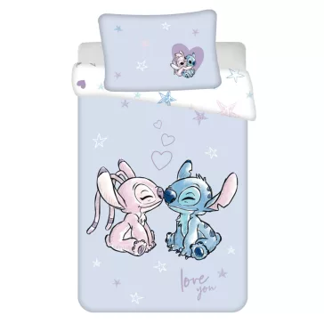   Disney Lilo és Stitch, A csillagkutya Purple gyerek, ovis ágyneműhuzat 100×135 cm, 40×60 cm