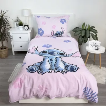   Disney Lilo és Stitch, A csillagkutya Pink ágyneműhuzat 140×200cm, 70×90 cm