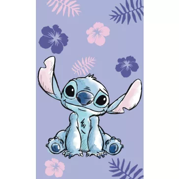   Disney Lilo és Stitch, a csillagkutya Purple kéztörlő, arctörlő, törölköző 30x50cm