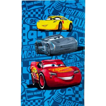   Disney Verdák Speed Champions kéztörlő, arctörlő, törölköző 30x50 cm