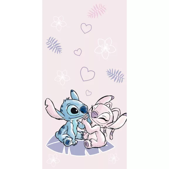 Disney Lilo és Stitch, A csillagkutya Pink fürdőlepedő, strand törölköző 70x140cm Disney Lilo és Stitch, A csillagkutya Pink fürdőlepedő, strand törölköző 70x140cm