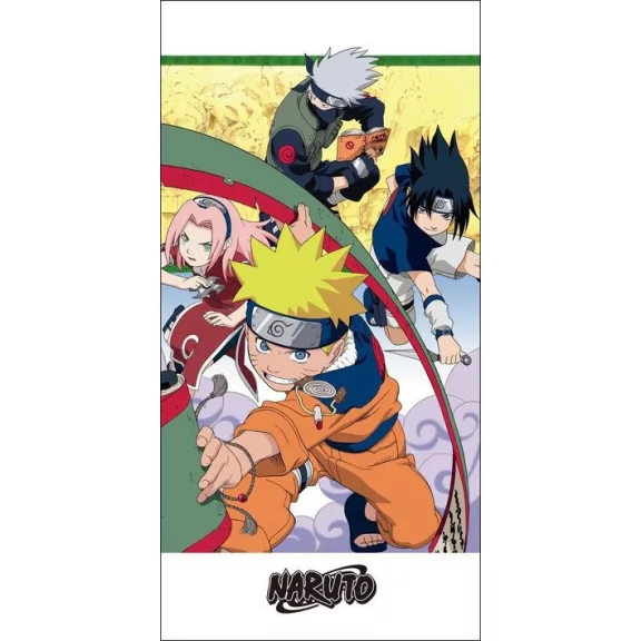 Naruto Team 7 fürdőlepedő, strand törölköző 70x140cm Naruto Team 7 fürdőlepedő, strand törölköző 70x140cm
