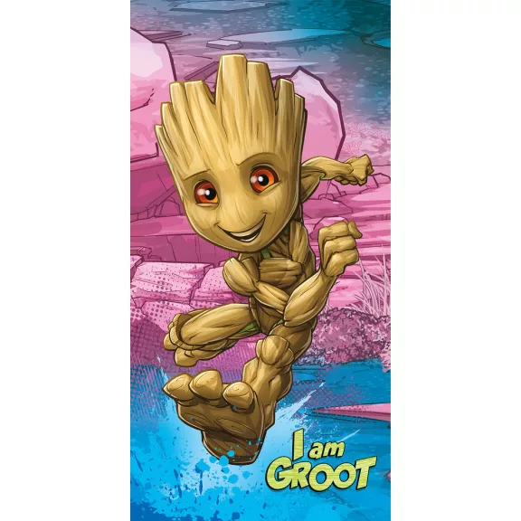 A galaxis őrzői I am Groot fürdőlepedő, strand törölköző 70x140cm A galaxis őrzői I am Groot fürdőlepedő, strand törölköző 70x140cm