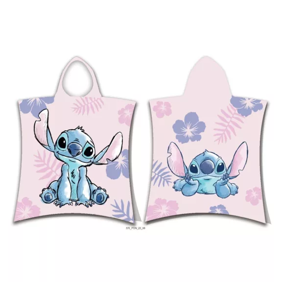 Disney Lilo és Stitch, A csillagkutya Pink strand törölköző poncsó 50x115 cm Disney Lilo és Stitch, A csillagkutya Pink strand törölköző poncsó 50x115 cm