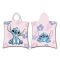 Disney Lilo és Stitch, A csillagkutya Pink strand törölköző poncsó 50x115 cm