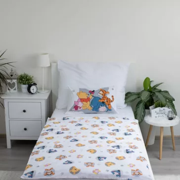   Disney Micimackó Stars gyerek, ovis ágyneműhuzat 100×135 cm, 40×60 cm