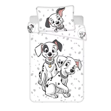   Disney 101 Kiskutya White gyerek, ovis ágyneműhuzat 100×135cm, 40×60 cm