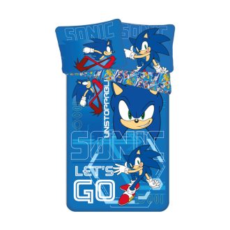   Sonic a sündisznó Let's go ágyneműhuzat 140×200cm, 70×90 cm