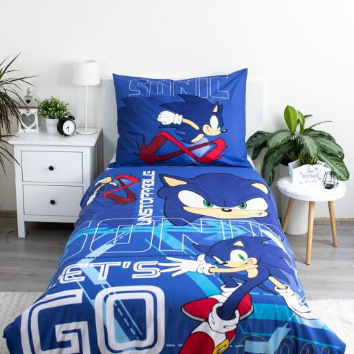 Sonic a sündisznó Let's go ágyneműhuzat 140×200cm, 70×90 cm