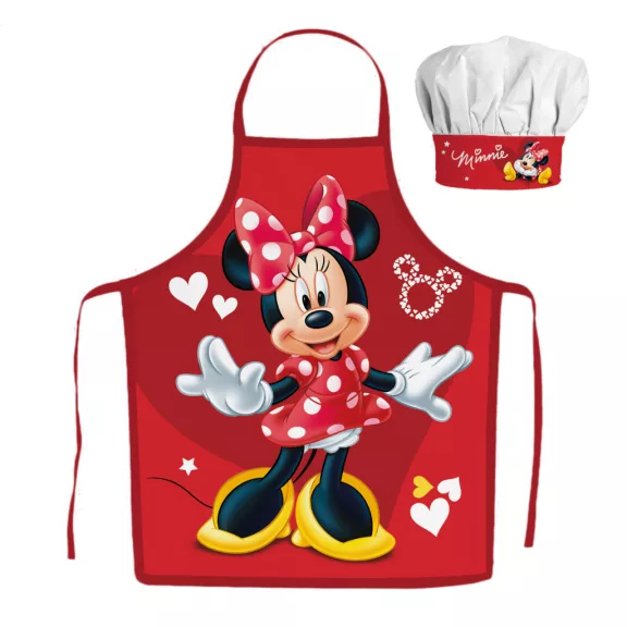Disney Minnie Red Hearts gyerek kötény 2 darabos szett Disney Minnie Red Hearts gyerek kötény 2 darabos szett