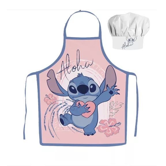 Disney Lilo és Stitch, A csillagkutya Aloha Heart gyerek kötény 2 darabos szett Disney Lilo és Stitch, A csillagkutya Aloha Heart gyerek kötény 2 darabos szett