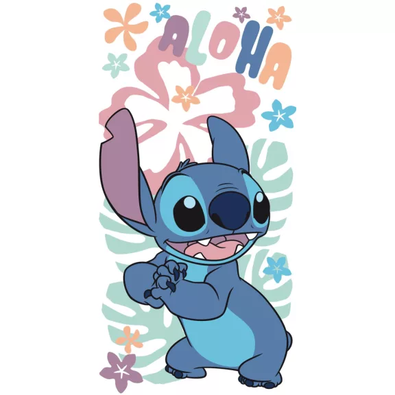 Disney Lilo és Stitch, A csillagkutya Hawaiian Harmony fürdőlepedő, strand törölköző 70x140cm Disney Lilo és Stitch, A csillagkutya Hawaiian Harmony fürdőlepedő, strand törölköző 70x140cm