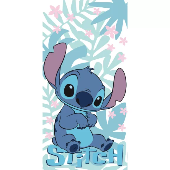 Disney Lilo és Stitch, A csillagkutya Palm Leaves fürdőlepedő, strand törölköző 70x140cm Disney Lilo és Stitch, A csillagkutya Palm Leaves fürdőlepedő, strand törölköző 70x140cm