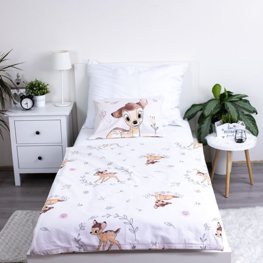 Disney Bambi Beige gyerek, ovis ágyneműhuzat 100×135cm, 40×60 cm