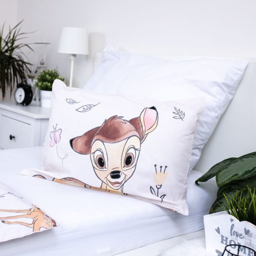 Disney Bambi Beige gyerek, ovis ágyneműhuzat 100×135cm, 40×60 cm