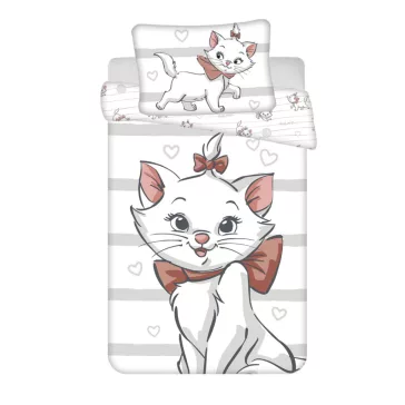   Disney Marie cica Bow gyerek, ovis ágyneműhuzat 100×135 cm, 40×60 cm