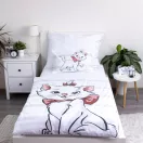 Disney Marie cica Bow gyerek, ovis ágyneműhuzat 100×135 cm, 40×60 cm