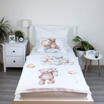 Maci Cute gyerek, ovis ágyneműhuzat 100×135cm, 40×60 cm